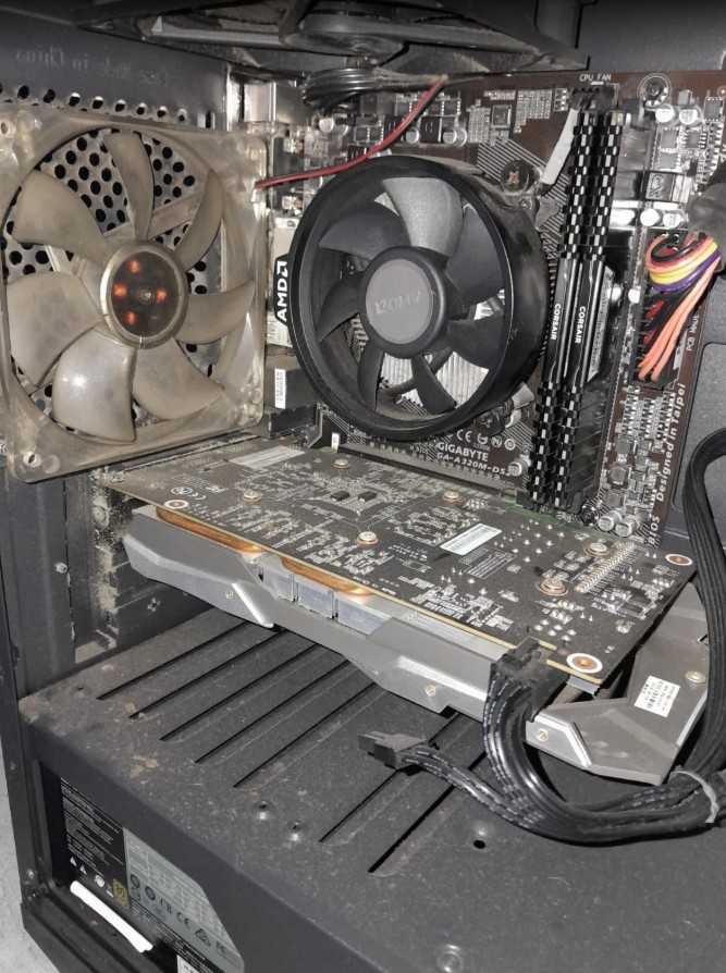 Dusty Gaming PC Before